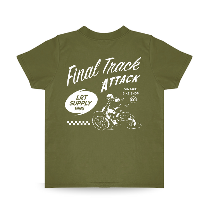 FINAL TRACK ATTACK TEE - MILITARY GREEN