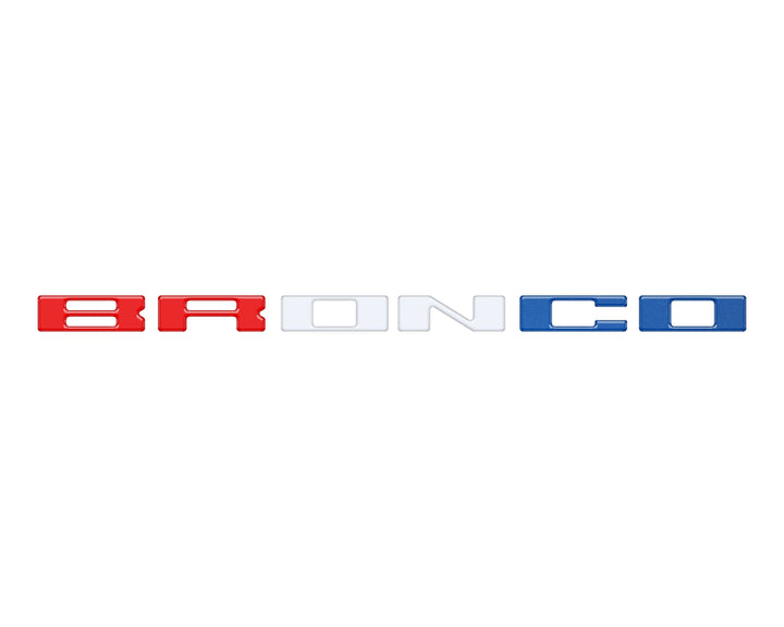 Glove Box Letters Inserts Fits 2021-2025 Ford Bronco