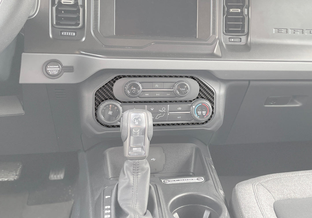 Climate Control Accent Overlay Fits 2021-2025 Ford Bronco