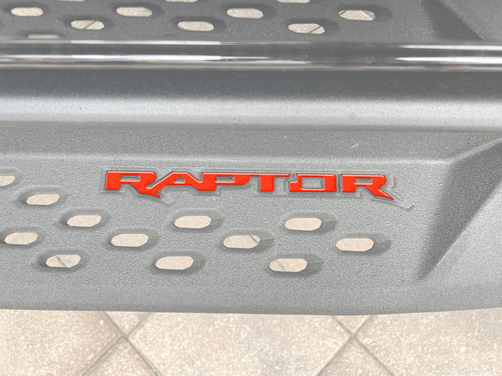 Raptor Running Board Letter Overlays Fits 2022-2025 Ford Bronco Raptor