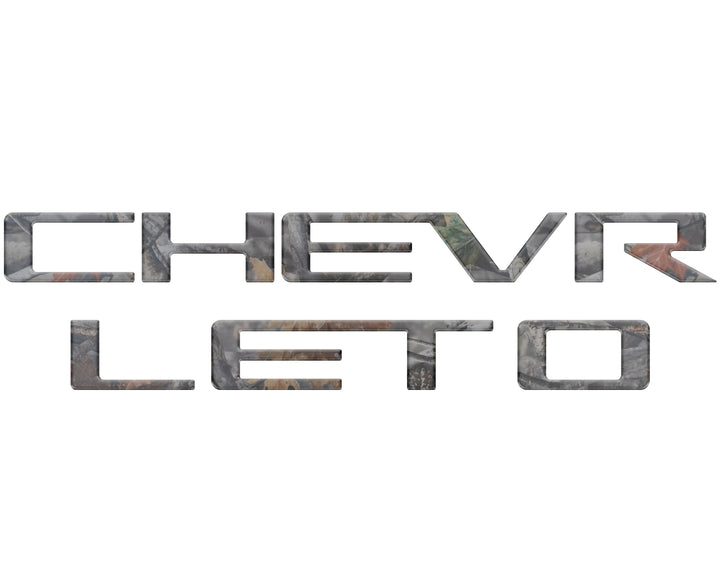 Tailgate Letter Inserts Fits 2023-2025 Chevrolet Colorado