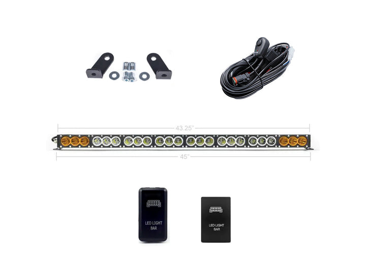 Dual Function Amber/White LED Light Bar Prinsu Mounting Bracket Kit