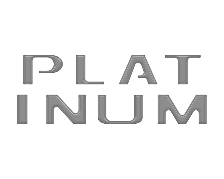 Tailgate Letter Inserts Fits 2018-2020 Ford F-150 Platinum