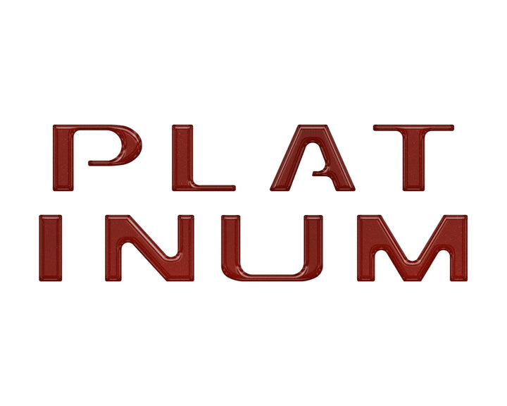 Tailgate Letter Inserts Fits 2018-2020 Ford F-150 Platinum