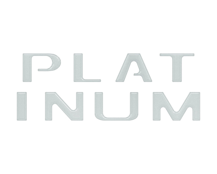 Platinum Tailgate Letter Inserts Fits 2021-2023 Ford F-150