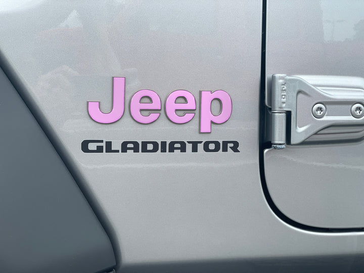 Driver & Passenger Side Emblem Overlays Fits 2019-2025 Jeep Gladiator