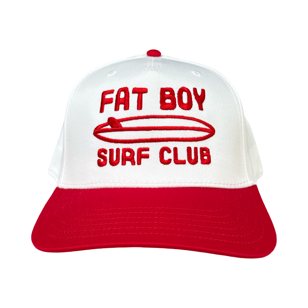 The Nose Rider Embroidered Hat - Red & White