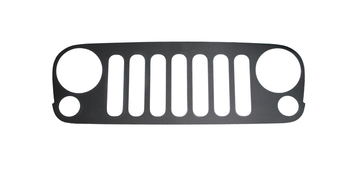 Front Grill Overlay Fits 2007-2018 Jeep Wrangler JK