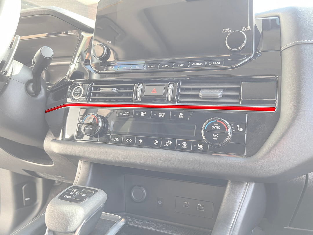Climate Control Line Accent Trim Fits 2022-2025 Nissan Pathfinder
