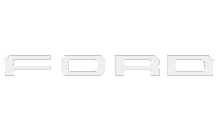 Grille Letter Overlays Fits 2019-2023 Ford Ranger