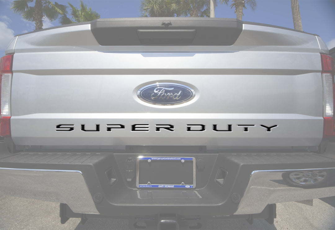 Tailgate Letter Inserts Fits 2017-2019 Ford Super Duty