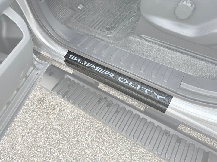Door Sill Protection Overlays (Textured) Fits 2023-2025 Ford Super Duty