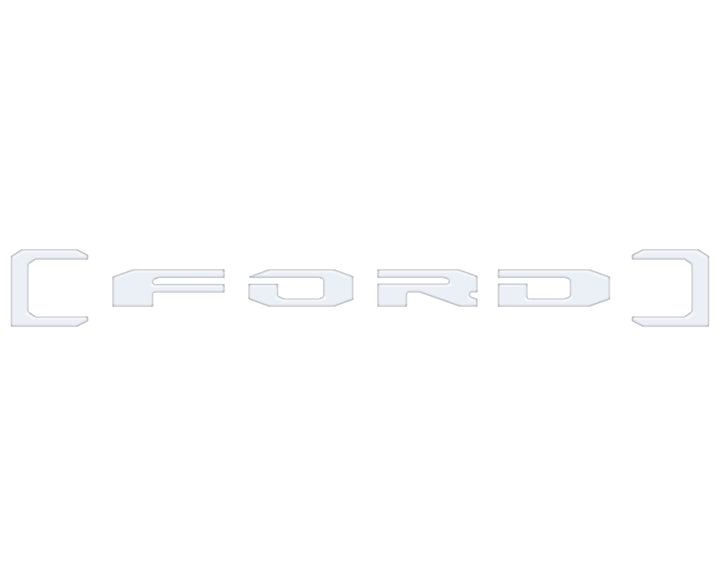 Upper Glove Box Letter Overlays Fits 2023-2025 Ford Super Duty