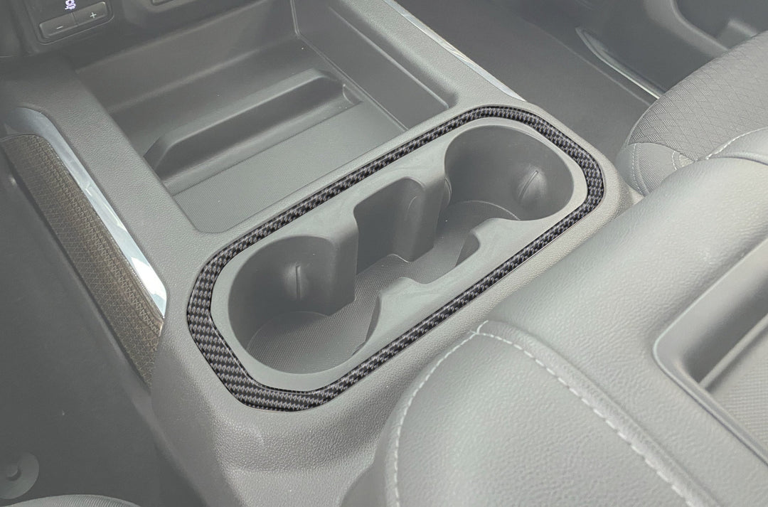 Center Console Cupholder Surround Accent Overlay Fits 2019-2021 Chevrolet Silverado