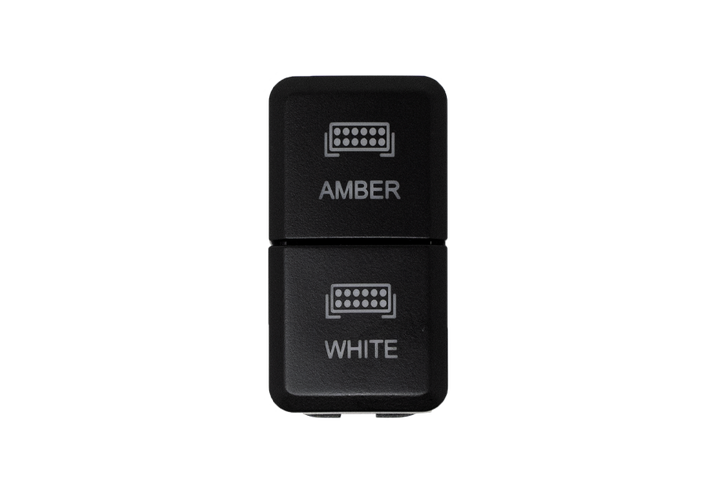 Dual Function Toyota OEM Style "AMBER & WHITE" Switch Tall Style
