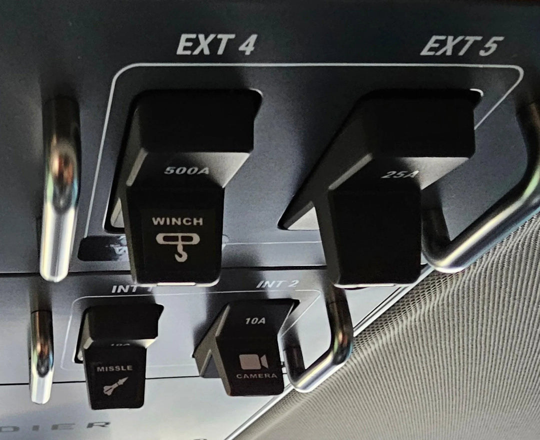 Printed Series Auxiliary Switch Labels (Upfitter) - 2017-2020 F-150 Raptor, 2017-2022 F-250 / F-350 Super Duty / 2024+ Grenadier