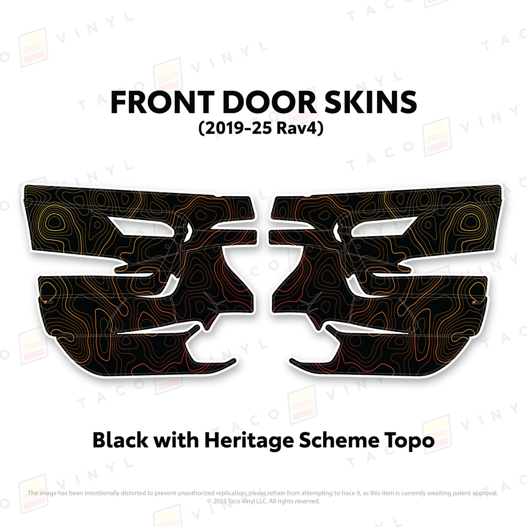2019-25 Rav4 Door Skins