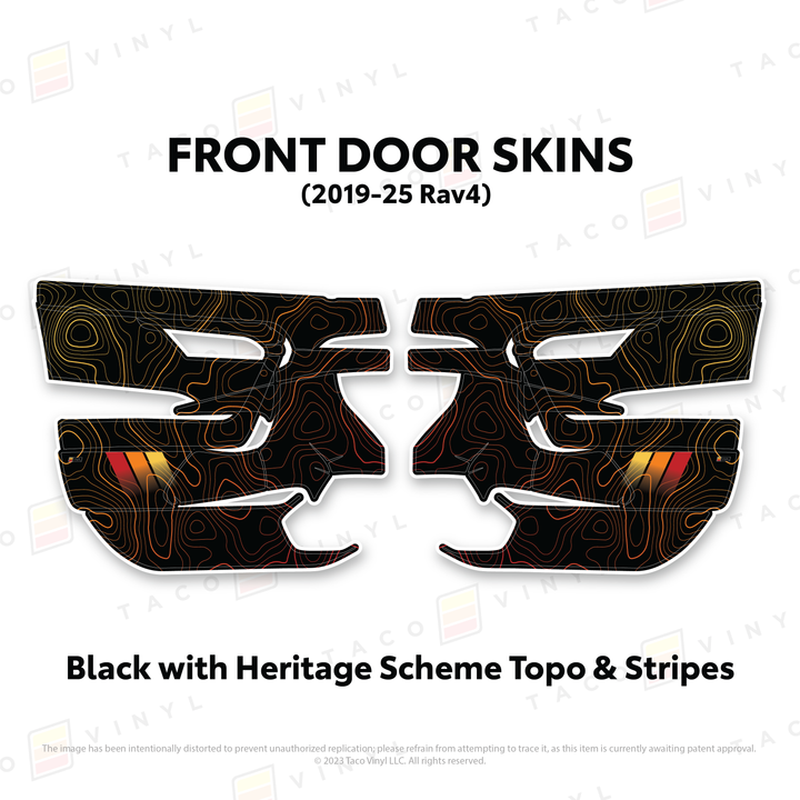 2019-25 Rav4 Door Skins