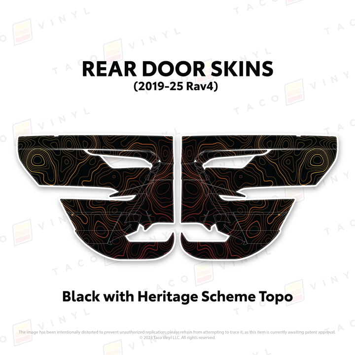 2019-25 Rav4 Door Skins