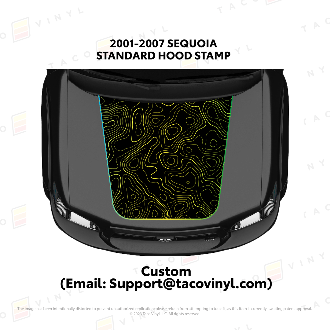 2001 - 07 Sequoia Hood Stamp