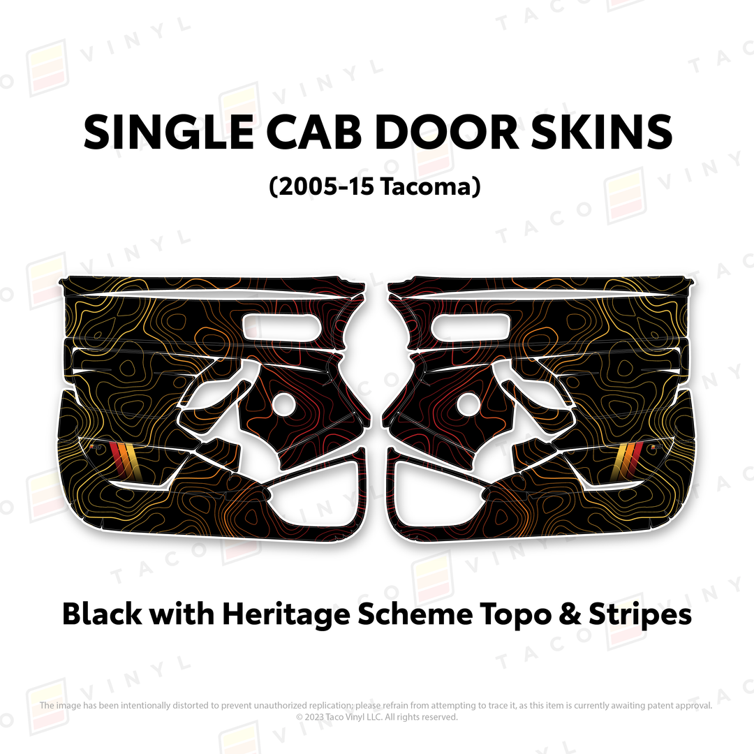 2005-15 Tacoma Single Cab Door Skins