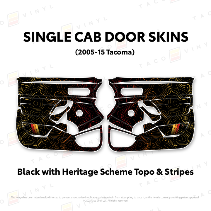 2005-15 Tacoma Single Cab Door Skins