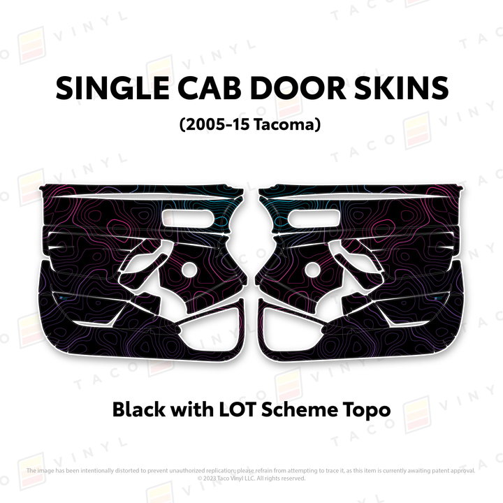 2005-15 Tacoma Single Cab Door Skins