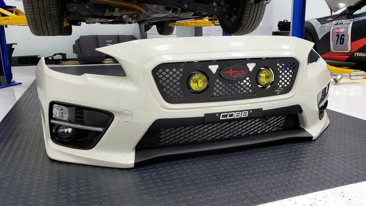 2018 Style Bumper Overlay Upper AND Lower (Carbon Vinyl, Gloss Black, or Matte Black) - 2015-2017 WRX / STI