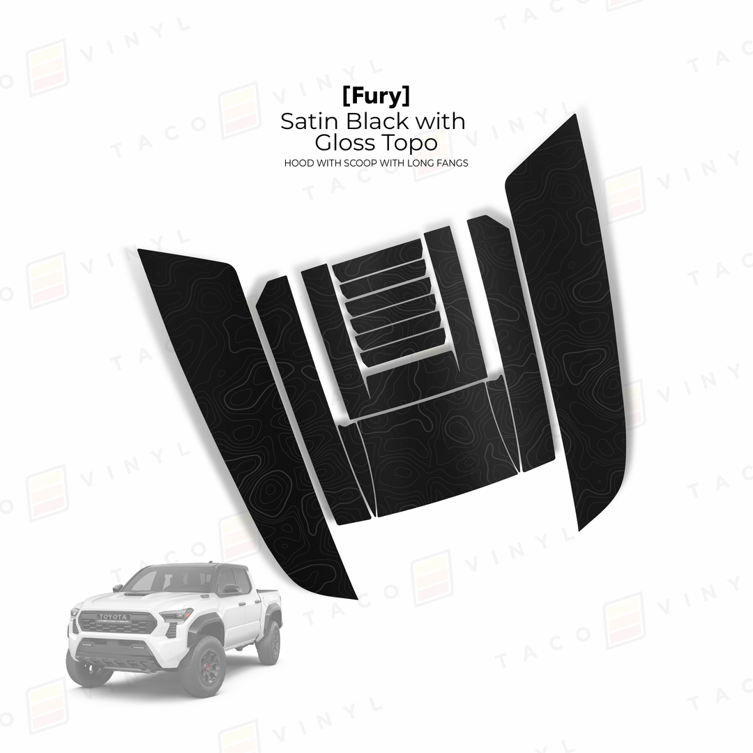 2024+ Tacoma Fury Hood Scoop Stamp (W/ Long Fangs)