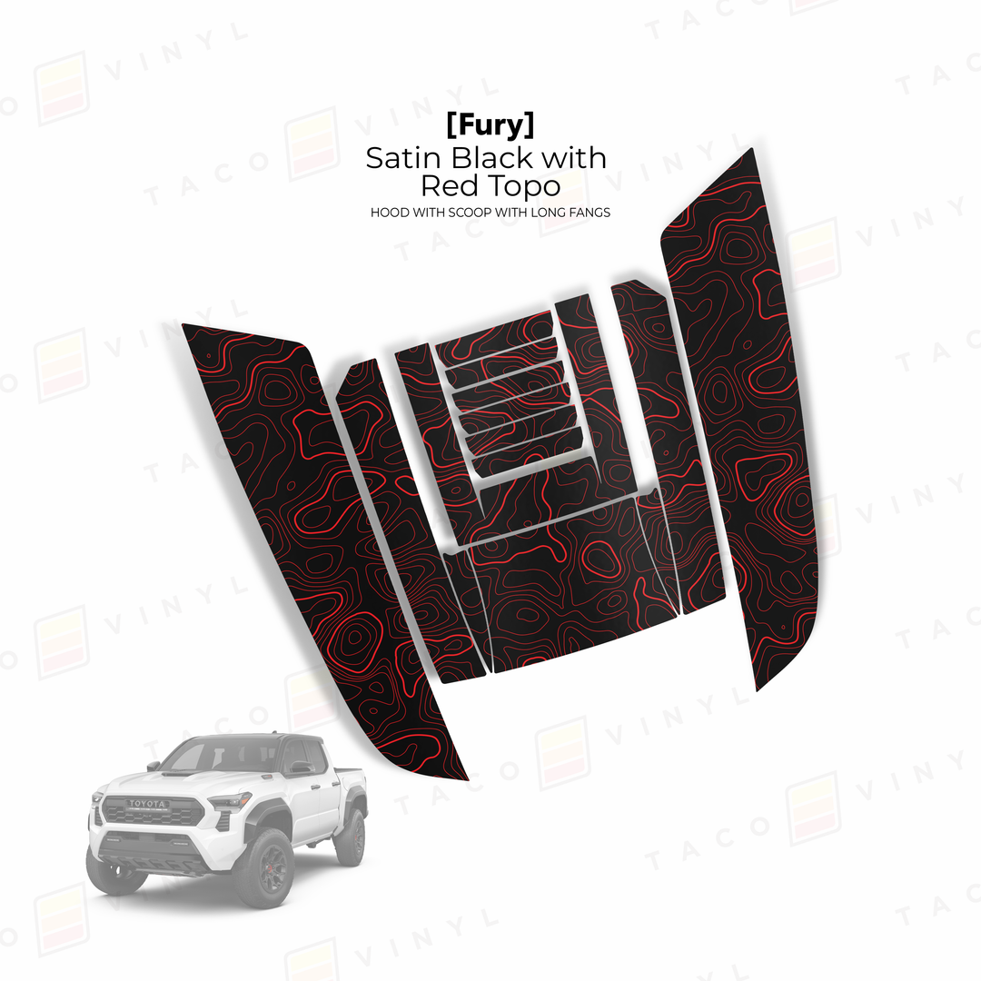 2024+ Tacoma Fury Hood Scoop Stamp (W/ Long Fangs)