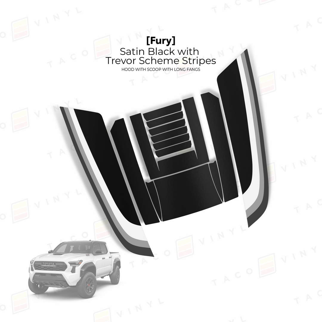 2024+ Tacoma Fury Hood Scoop Stamp (W/ Long Fangs)