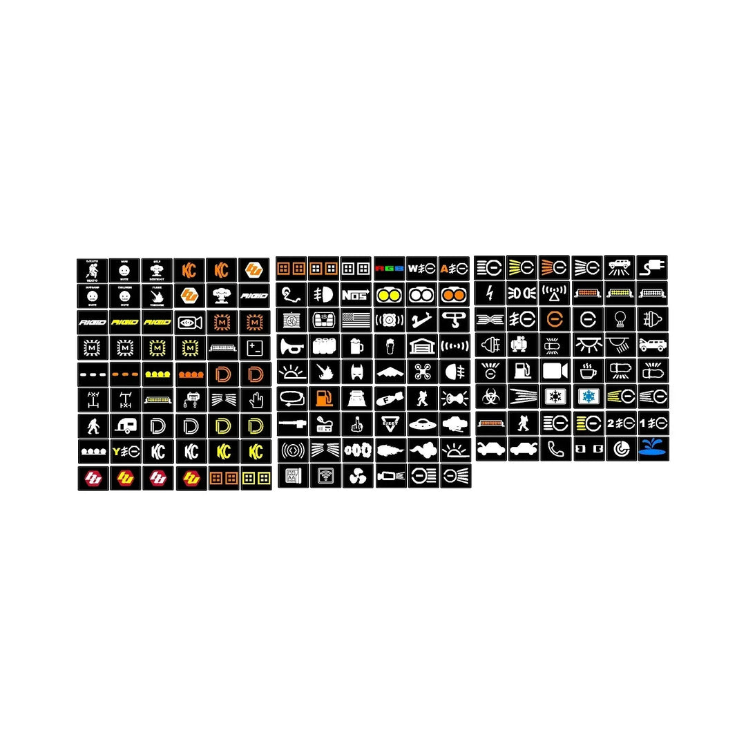 Auxiliary Switch Labels (Upfitter) - 2024+ Tacoma / Land Cruiser / 2025+ 4Runner