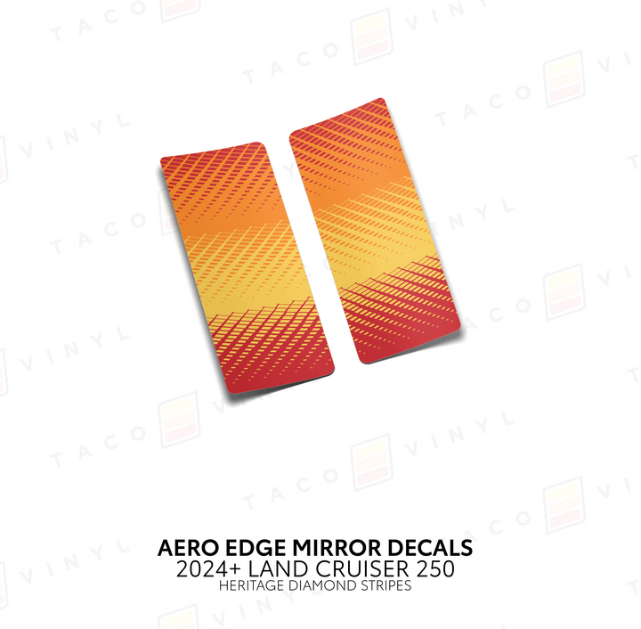 2024+ Land Cruiser 250 Aero Edge Mirror Decals