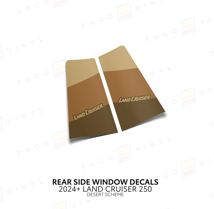 2024+ Land Cruiser 250 Rear Side Window Decal