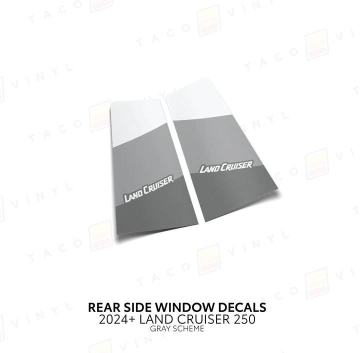 2024+ Land Cruiser 250 Rear Side Window Decal
