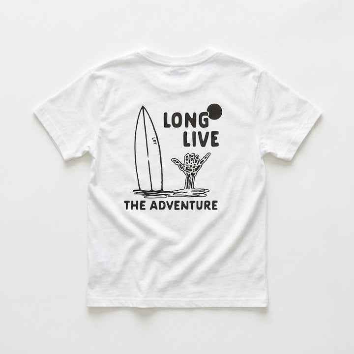 LONG LIVE THE ADVENTURE TEE - WHITE