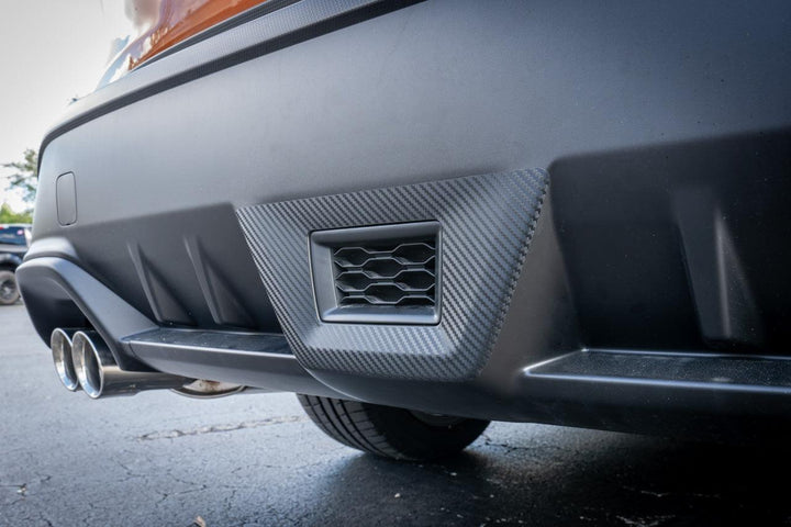 3D Carbon F1 Rear Fog Trim Overlay - 2022+ Subaru WRX