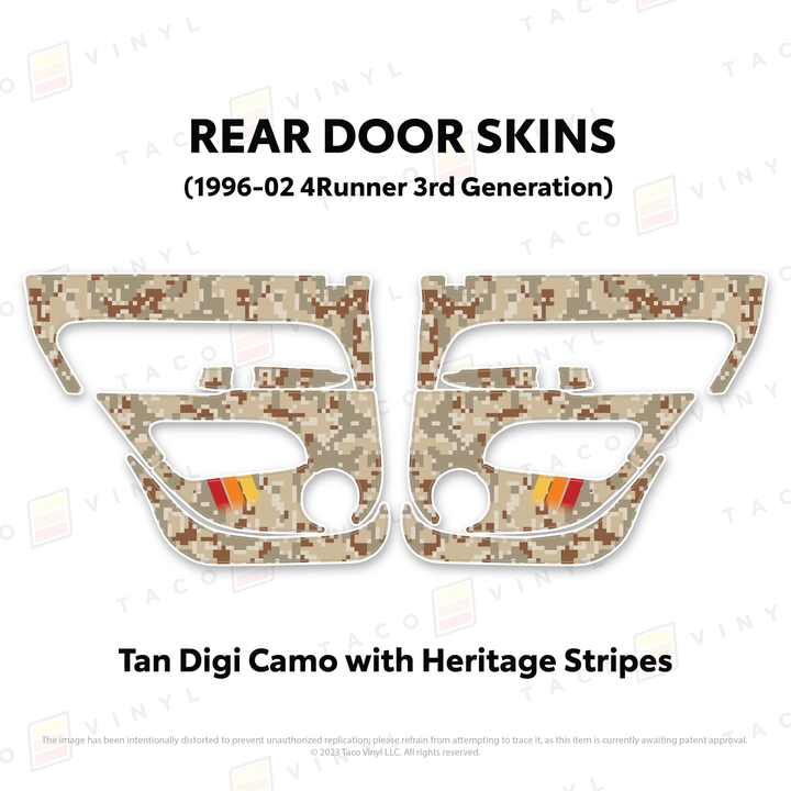 1996-2002 4Runner Door Skins