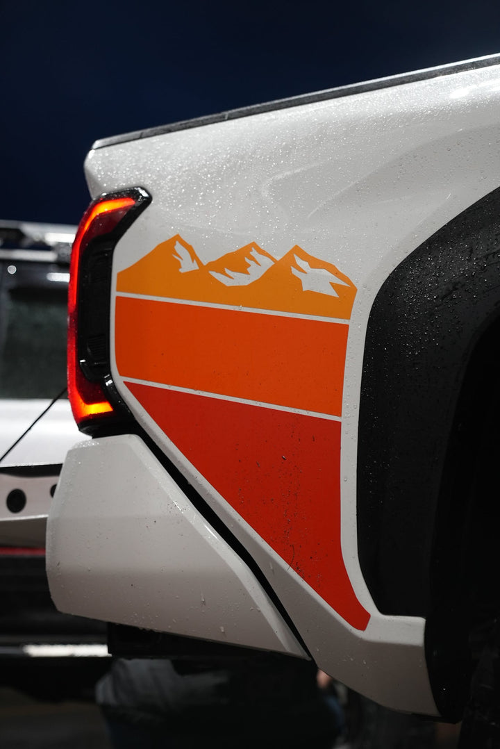 2024+ Tacoma Lower Bedside Decals - Designed