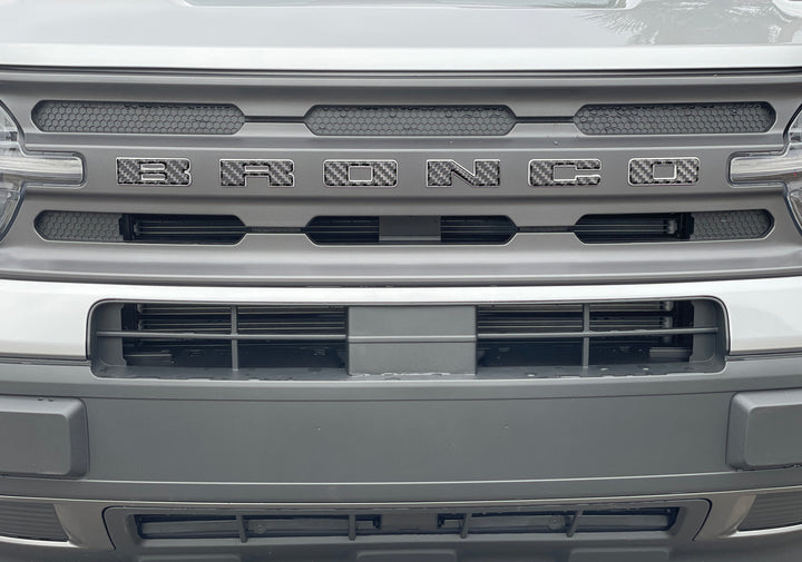 Front Grille Letters Overlays Fits 2021-2024 Ford Bronco Sport