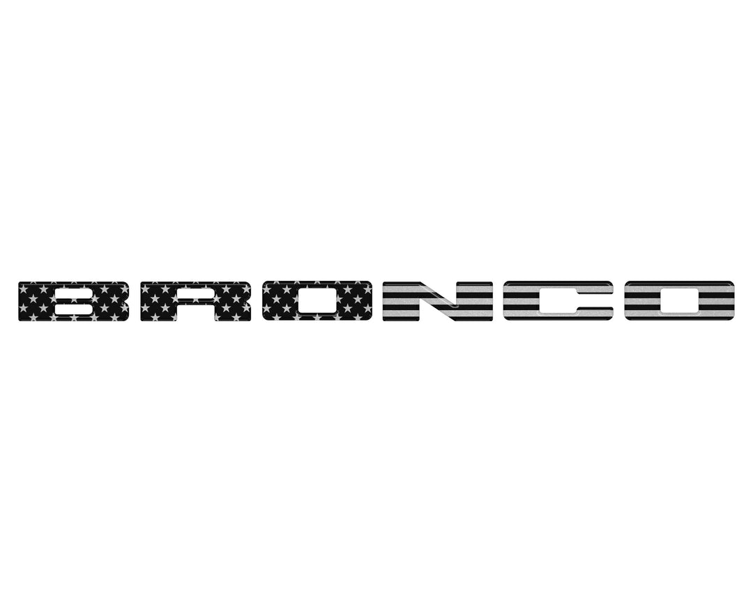 Front Grille Letters Overlays Fits 2021-2026 Ford Bronco Sport