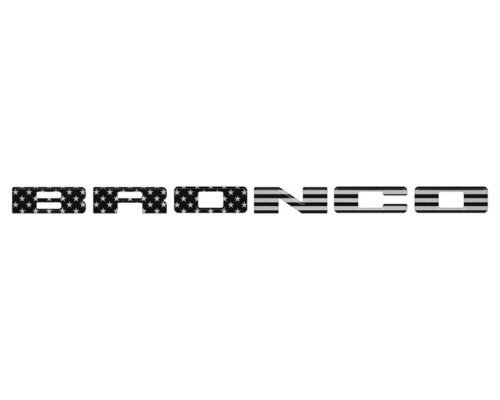 Front Grille Letters Overlays Fits 2021-2026 Ford Bronco Sport