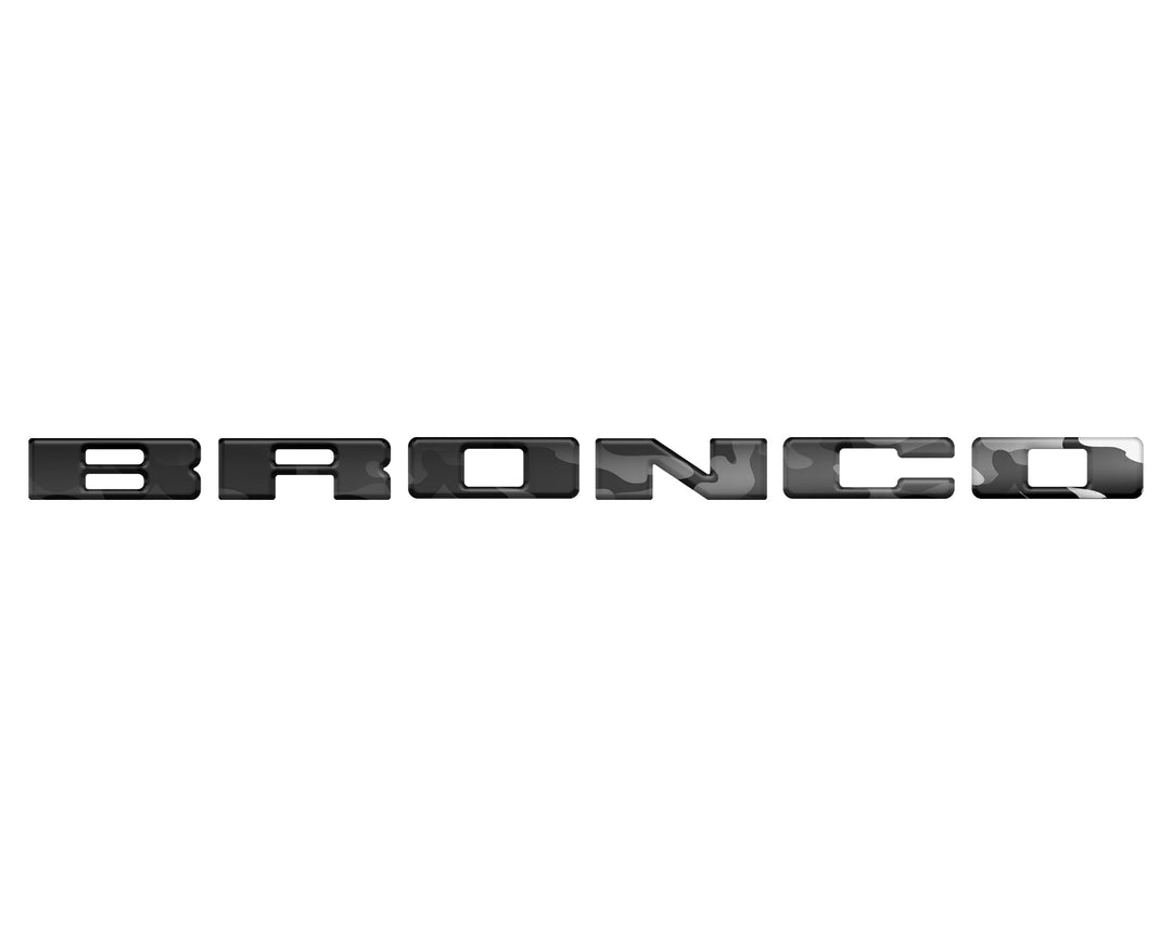 Front Grille Letters Overlays Fits 2021-2024 Ford Bronco Sport