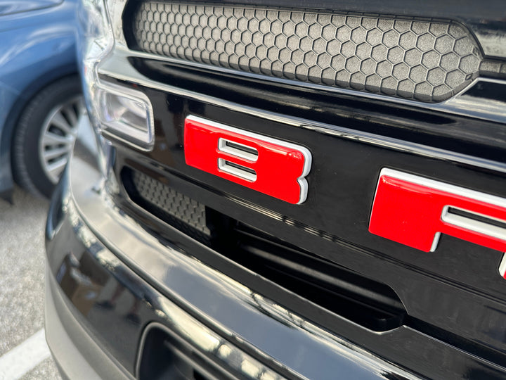 Front Grille Letters Overlays Fits 2021-2024 Ford Bronco Sport