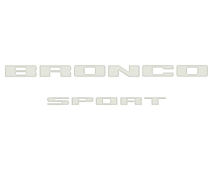 Rear Liftgate Letter Overlays Fits 2021-2024 Ford Bronco Sport