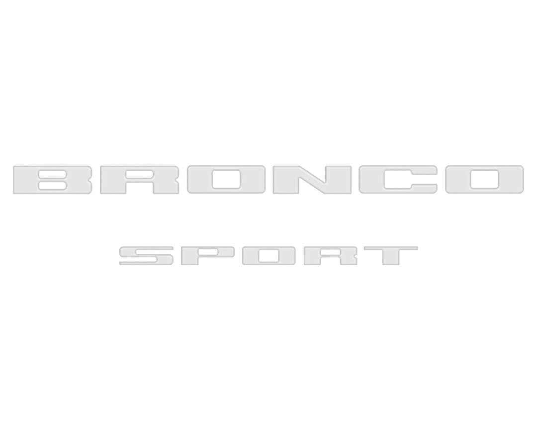 Rear Liftgate Letter Overlays Fits 2021-2024 Ford Bronco Sport