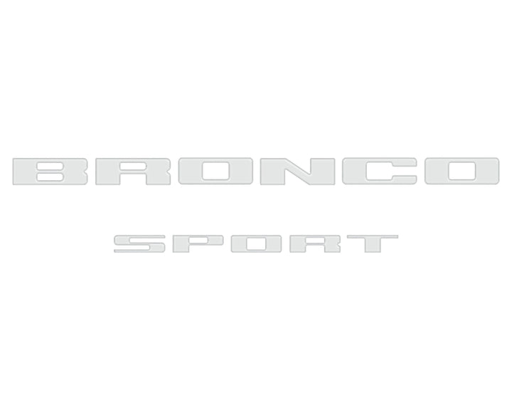 Rear Liftgate Letter Overlays Fits 2021-2026 Ford Bronco Sport