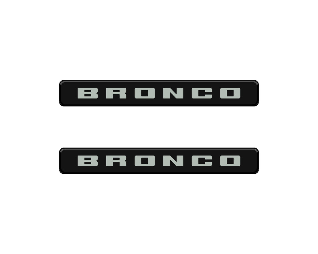 Bronco Logoed Door Sill Overlay Fits 2021-2026 Ford Bronco Sport