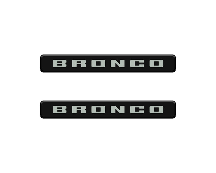 Bronco Logoed Door Sill Overlay Fits 2021-2026 Ford Bronco Sport