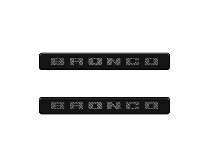 Bronco Logoed Door Sill Overlay Fits 2021-2026 Ford Bronco Sport